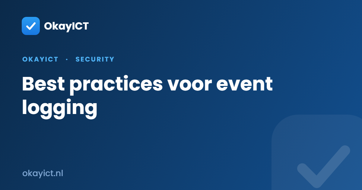 Best practices voor event logging