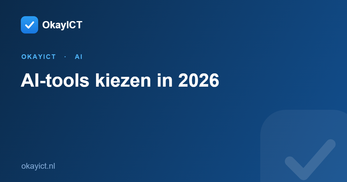 AI-tools kiezen in 2026