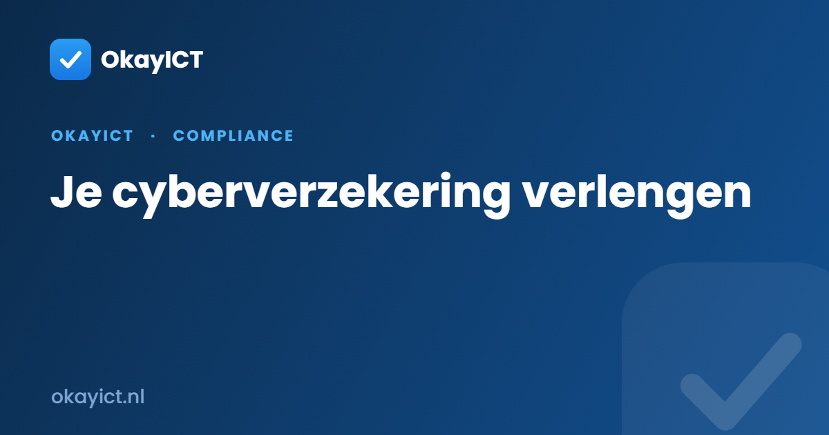 Je cyberverzekering verlengen